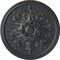 Ekena Millwork Bradford Ceiling Medallion (Fits Canopies up to 6 5/8"), Hand-Painted Pewter, 32 5/8"OD x 2"P CM32BRPES - alternate 1